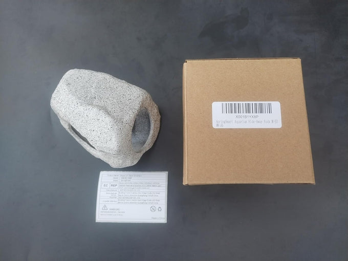 springsmart aquarium hideaway rock cave for small aquatic pets ceramic fish tank ornaments