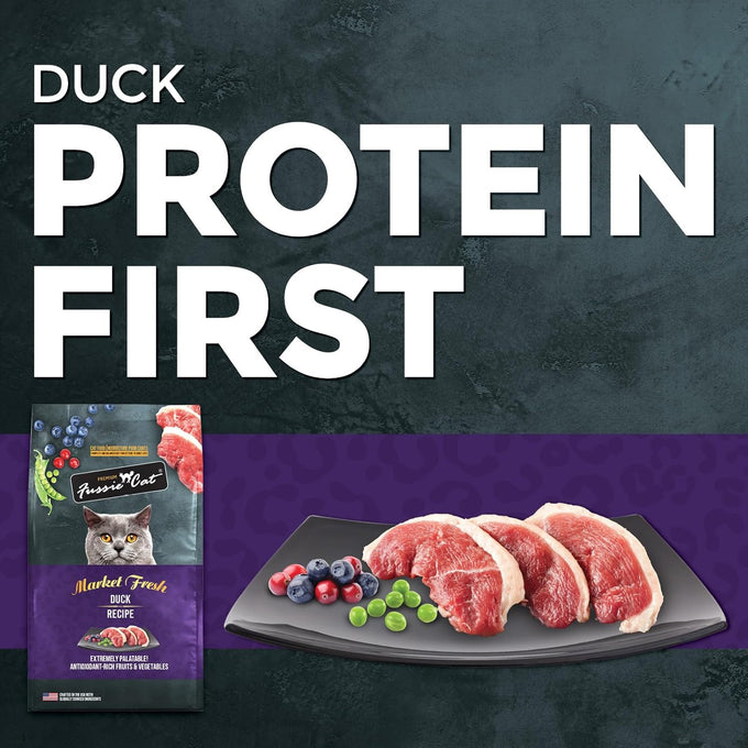 Fussie Cat Market Fresh Duck Recipe Dry Cat Food 3.5lb Bag for Fussy Cats