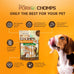 pork chomps real chicken wrapped baked pork skin dog chews, 5 inch mini twists, 12 count