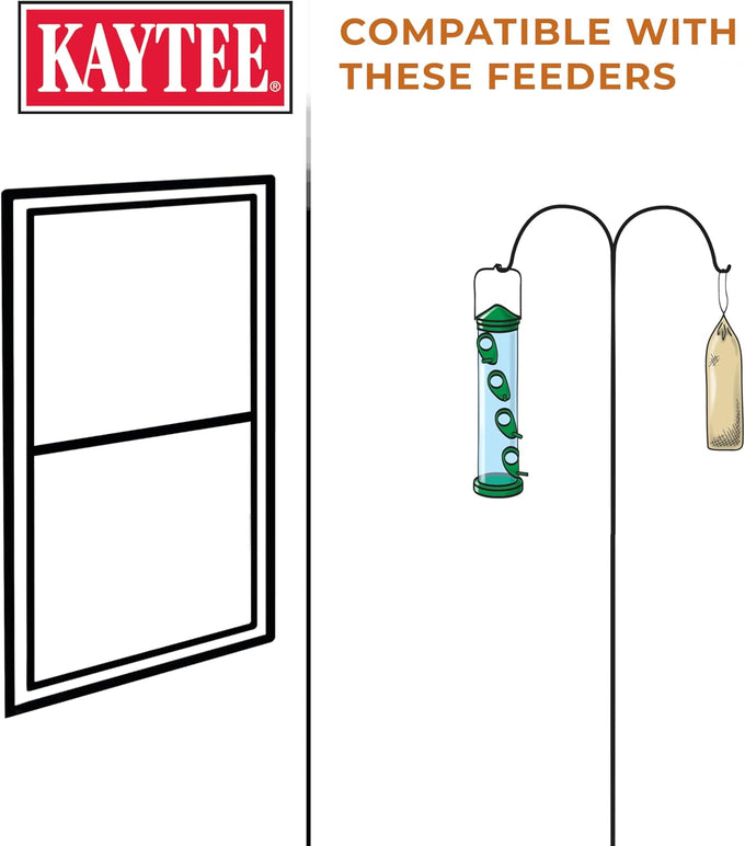 Kaytee no mess finch seed and nyjer blend, 8 pounds, attracts goldfinches and chickadees