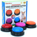Gelabur set of 4 dog buttons for communication, voice recordable and classroom activities, pet training talking buttons starter set