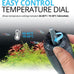 fluval m 200-watt submersible aquarium heater with mirror technology for freshwater and saltwater tanks up to 65 gallons