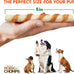 pork chomps real chicken wrapped baked pork skin dog chews, 5 inch mini twists, 12 count