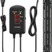 HiTauing 200W submersible aquarium heater with LED display for 20-40 gallon fish tanks