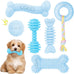 6 pack cute pink small dog toys for puppies, upgraded soft durable chew toys for small dogs