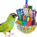 super bird creations sb669 wicker foraging basket bird toy for medium parrots, 10” x 4” x 5”