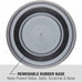 loving pets bella stainless steel dog & cat bowls - spill proof medium 20-35 lbs blueberry