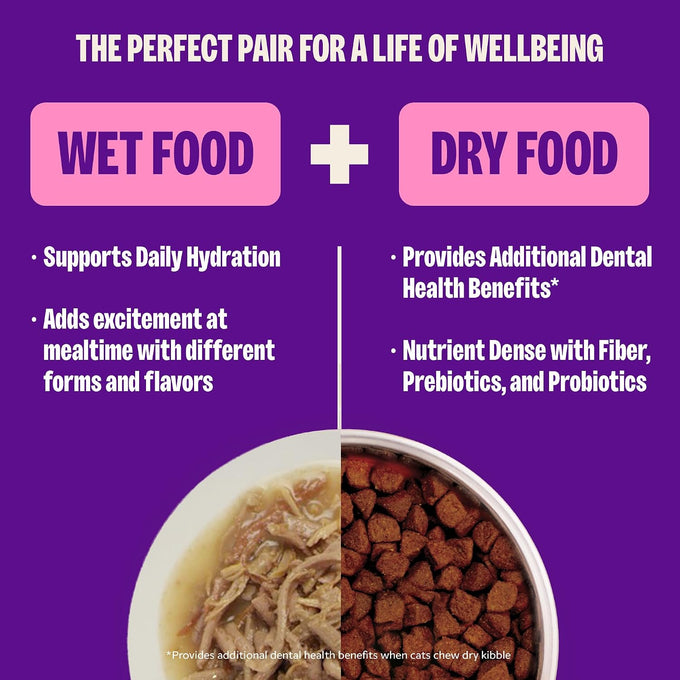Wellness CORE Signature Selects Flaked Adult Canned Wet Cat Food, Natural, Protein Rich, Grain Free, Skipjack Tuna and Wild Salmon Entrée Recipe, 2.8 oz, Pack of 12 Cans