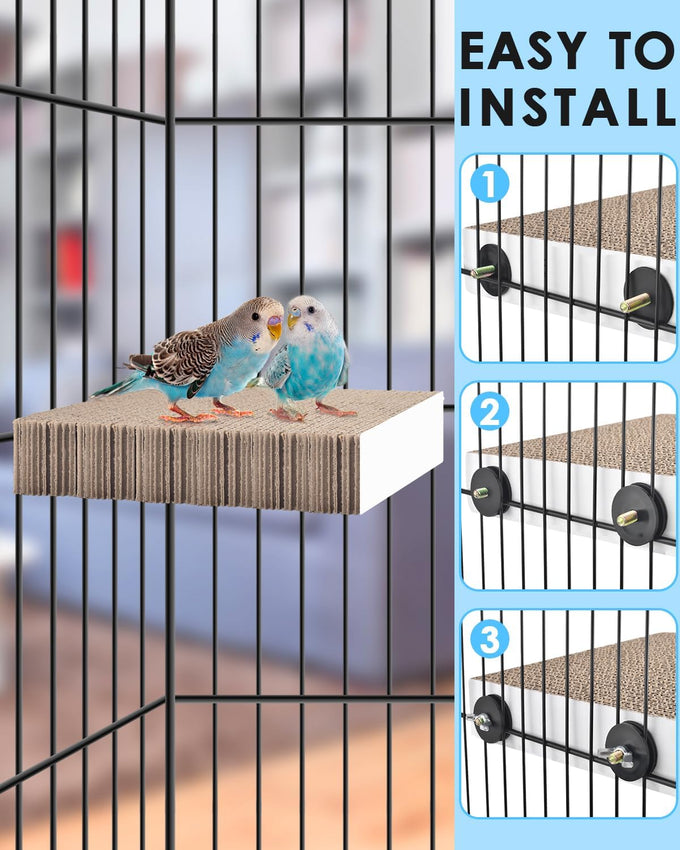 Katumo 7.8 Inch Paper Bird Chew Toy for Parakeet, Cockatiel, Conure, Budgie, Lovebird, and Small Birds