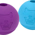 Chew King 3 inch natural rubber fetch balls durable dog toy pack of 3