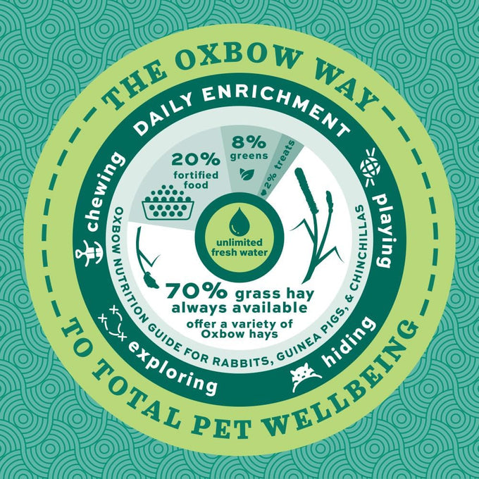 Oxbow Hay Toppers Garden Blend Timothy Hay Additive 2oz for Small Herbivores Rabbits Chinchillas Guinea Pigs