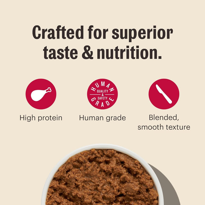 The Honest Kitchen Human Grade Grain Free Beef & Chicken Pâté Wet Cat Food, 5.5 oz, 12-pack