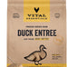 vital essentials freeze dried raw duck cat food mini patties 15 oz bag high protein grain free dry