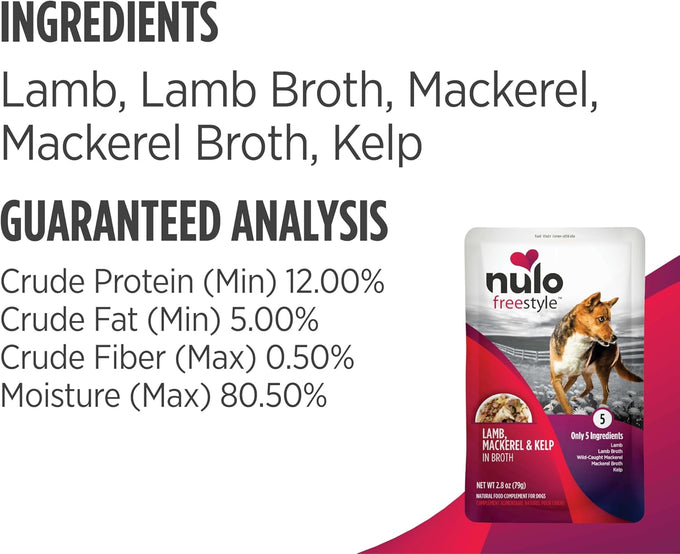 Nulo Freestyle Variety Flavor Grain-Free Puppy & Dog Food Topper
