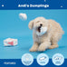 Andi's Dumpling Large 2 in 1 Interactive Dog Toy with Plush Exterior and Squeaker, Teaser Ball Inside for Large Dogs