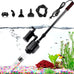 aqqa 6 in 1 automatic fish tank cleaning kit gravel vacuum for aquarium 320gph 20w