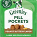 Greenies pill pockets for dogs large size peanut butter flavor 15.8 oz pouch