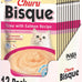 INABA Churu Bisque for Cats, Creamy Lickable Purée Side Dish with Vitamin E, 1.4 Ounces per Pouch, 12 Pouches, Tuna & Chicken Variety