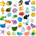 diydec 36pcs ocean resin animals tiny sea animals figurines aquarium ornaments