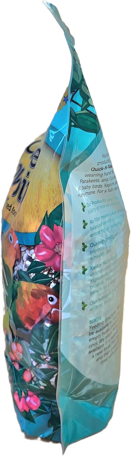 Premium conure and lovebird bird food, 4 lbs triple cleaned seed mix with natural ingredients