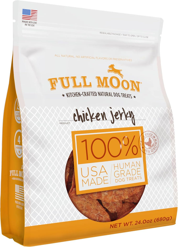 Full Moon Chicken Jerky Healthy All Natural Dog Treats 1.5lb