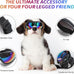 Laser Dog Sunglasses with UV Wind Dust Fog Protection for Medium or Large Pets