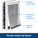 PetSafe never rust dog and cat door medium for pets up to 40 lb paintable easy diy installation