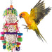 bissap 2pcs parrot foraging shredder toys sola balls sepak takraw for cockatiels parakeets conures love birds cage toy