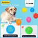 vitever 3.5" squeaky dog toy balls in 6 colors, bpa free, non-toxic for medium, large & small dogs