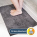 Muddy Mat grey microfiber chenille door mat indoor entryway rug non-slip machine washable pet rug 30x19
