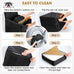 joejoy dog car seat for small medium dogs under 35lbs, black