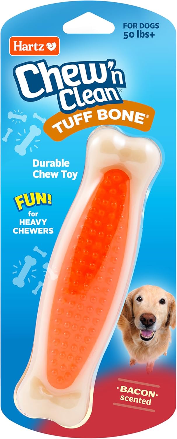 Hartz Chew 'n Clean Dental Duo Dog Treat & Chew Toy - Large, 3 Pack, Color Varies