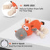 IOKHEIRA Carrot Orange Cattle Cotton Dog Squeaky Plush Toy for Large Aggressive Chewers