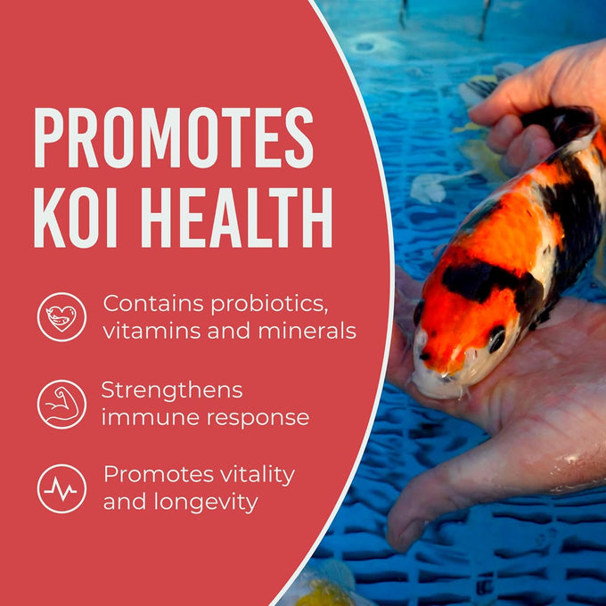 Blue Ridge 4.5lb Koi Fish Food Platinum Pro Formula, Premium Pond Pellet with Spirulina for Color Enhancement