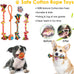 aipper dog toys 25 pack for fun and teeth cleaning, puppy chew toys with squeak plush toys, squeaky toy balls, and tug of war ropes for small dogs