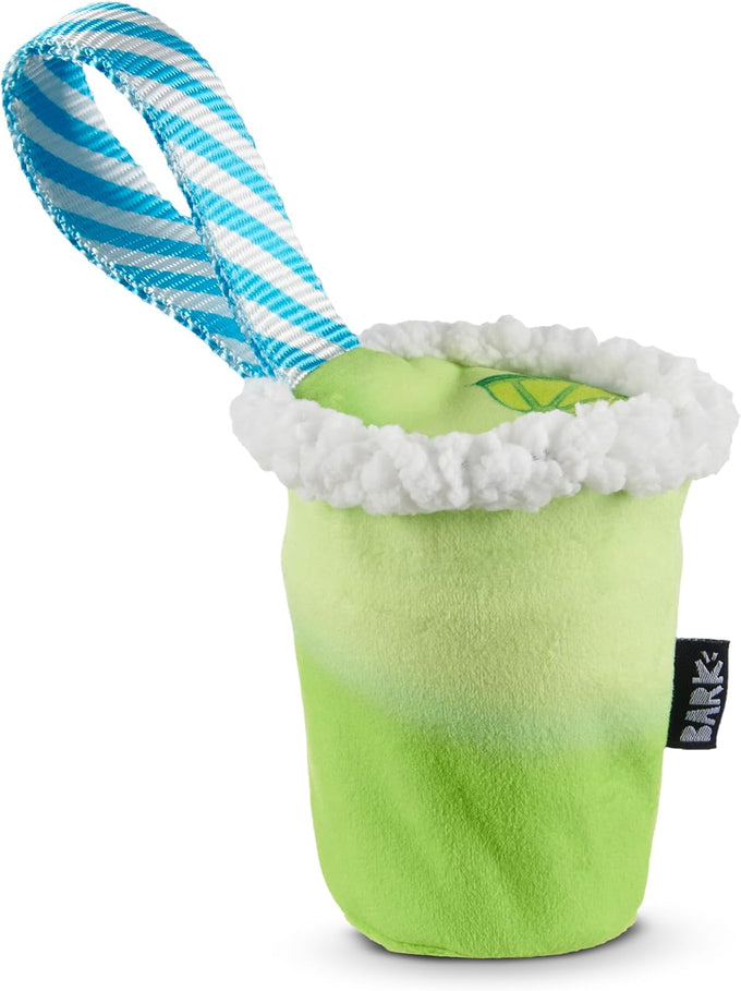 Barkbox get ripped margrrrita super chewer tough dog chew toy for aggressive chewers with plush cover and rubber core - 2 fun toys in 1