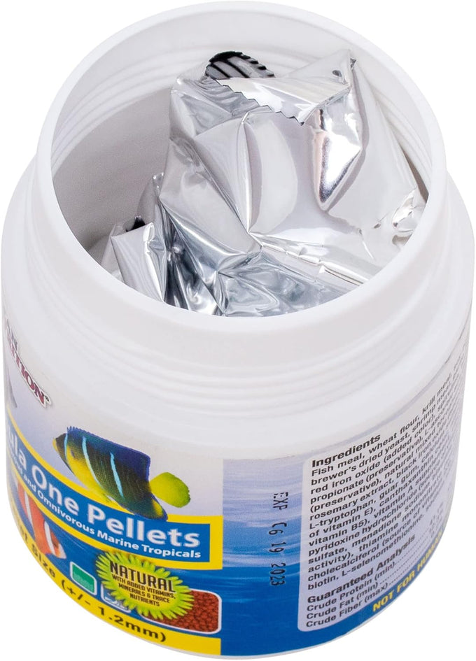 Ocean Nutrition Formula One Pellets, 3.5-Ounces (100 Grams) Jar, Small Pellet Size, Tropical Fish Food