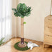 Monstera 41in Cat Scratching Post with Sisal Rope Tower and Hanging Mouse Toy for Indoor Adult Cats
