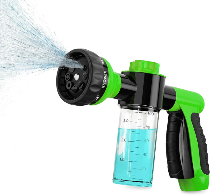 Girl With The Dogs ¾" Garden Hose Soap & Shampoo Dispenser Nozzle with Adjustable Spray