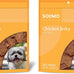 Solimo Amazon brand duck jerky dog treats, 2 pounds, no corn, wheat, soy or gluten