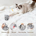 Migipaws Interactive MigiMouse Cat Toy, 360° Rolling & Spin, Grey, Rechargeable Plush Kitten Toy with Smart Motion Sensor and Realistic Squeak