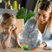 onesimcr floating fish tank decorations, aquarium accessories, diver decoration for all fish tanks, eco-friendly resin, adjustable position
