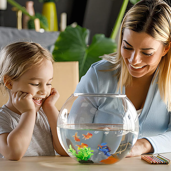 onesimcr floating fish tank decorations, aquarium accessories, diver decoration for all fish tanks, eco-friendly resin, adjustable position