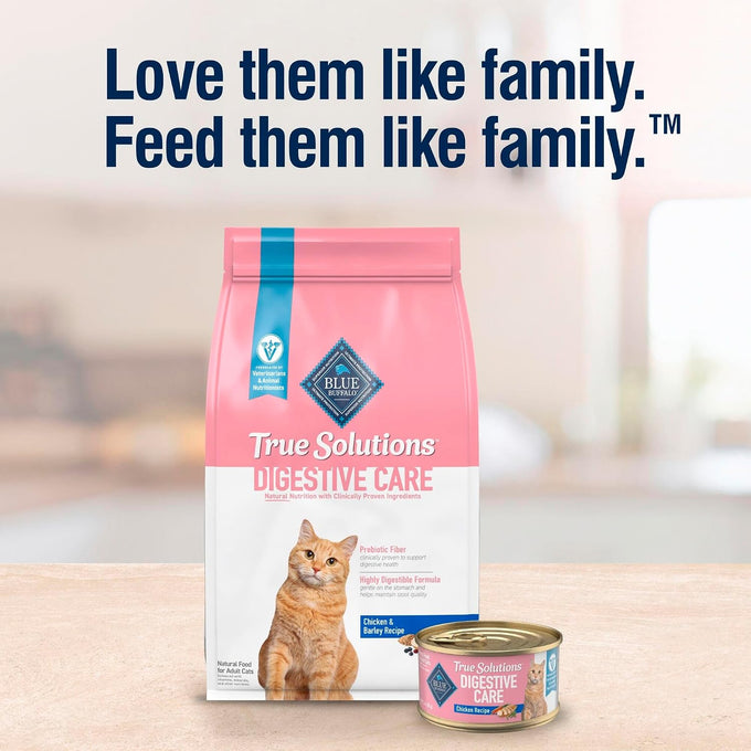 Blue Buffalo True Solutions Digestive Care Natural Dry Cat Food for Adult Cats, Chicken, 3.5-lb. Bag