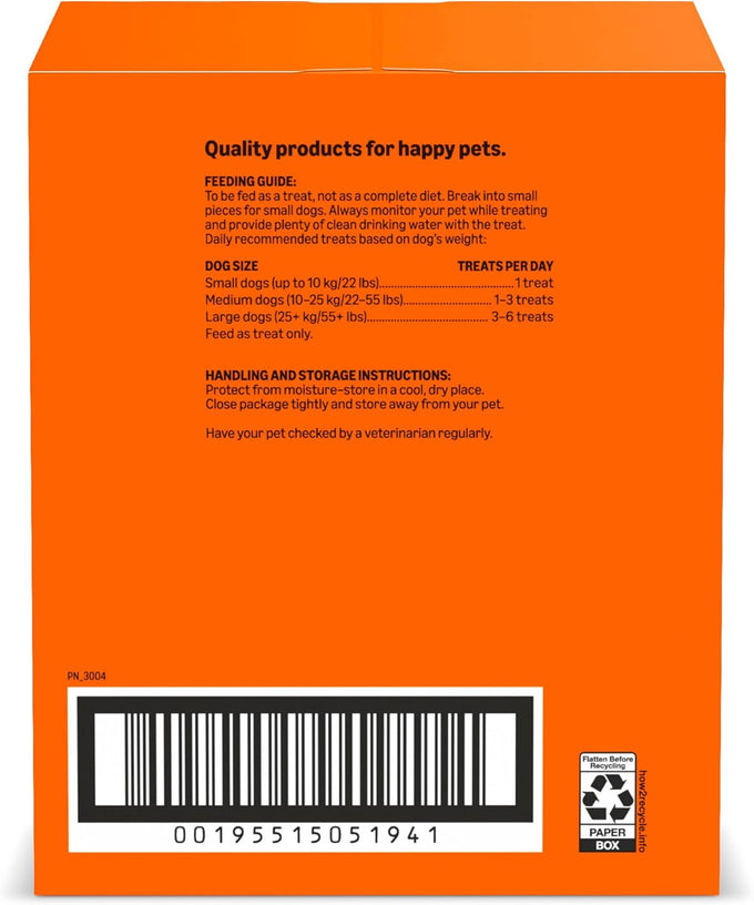 Amazon Basics Crunchy Dog Biscuits Gravy Basted Flavor 5 lb. Box for All Sizes