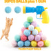 MeoHui 31Pcs Cat Ball Launcher Toy, 1 Gun, 30Pcs Plush Fuzzy Balls for Bored Indoor Cats