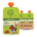 Peter Rabbit Organics 100% USDA Certified Organic 4 oz. Squeezable Snack Pouches Variety Pack of 18
