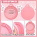 5-piece pet food supply set for dogs and cats with can opener and spoons in pink