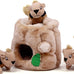 Outward Hound Hide-A-Squirrel 2-in-1 Plush Puzzle Dog Toy with 6 Squeaky Removable Squirrels, X-Large