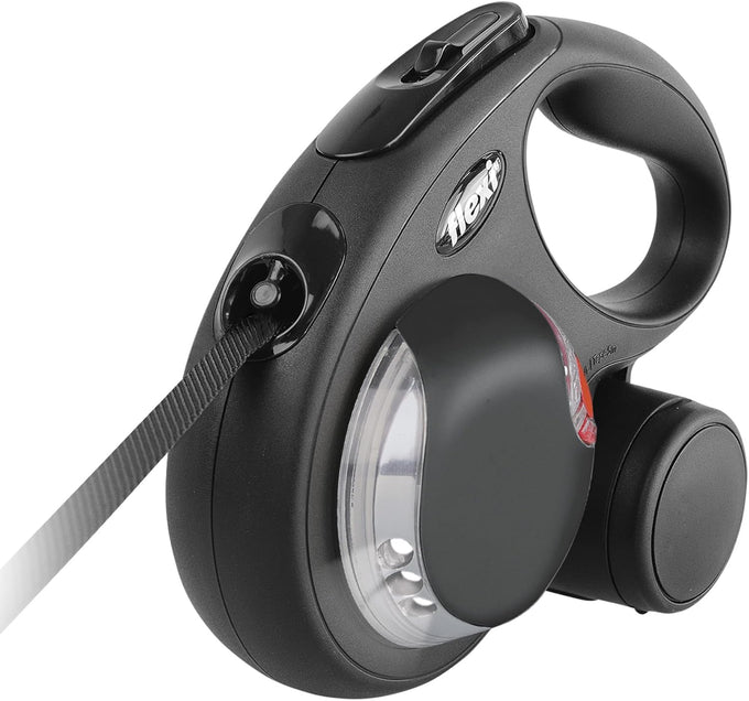 Flexi Xtreme, New Classic, and Black Design Retractable Leashes Poop Bag Dispenser Holder